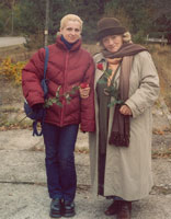 Ewa mit Dolmetscherin Krystyna