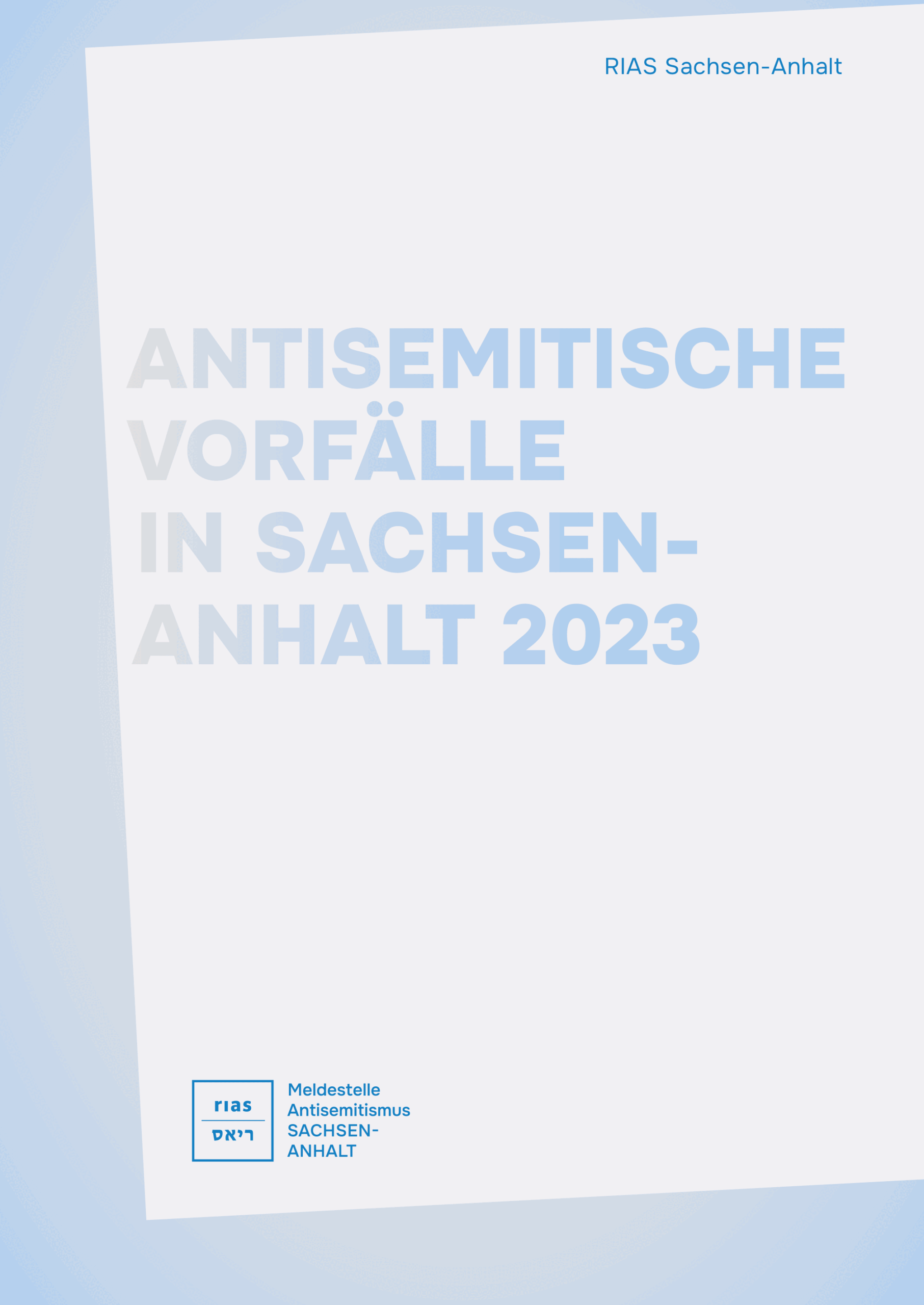 Antisemitische Vorfälle in Sachsen-Anhalt