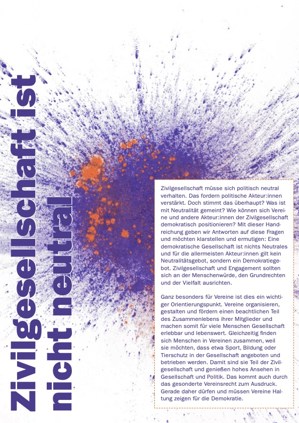 Zivilgesellschaft ist nicht neutral
